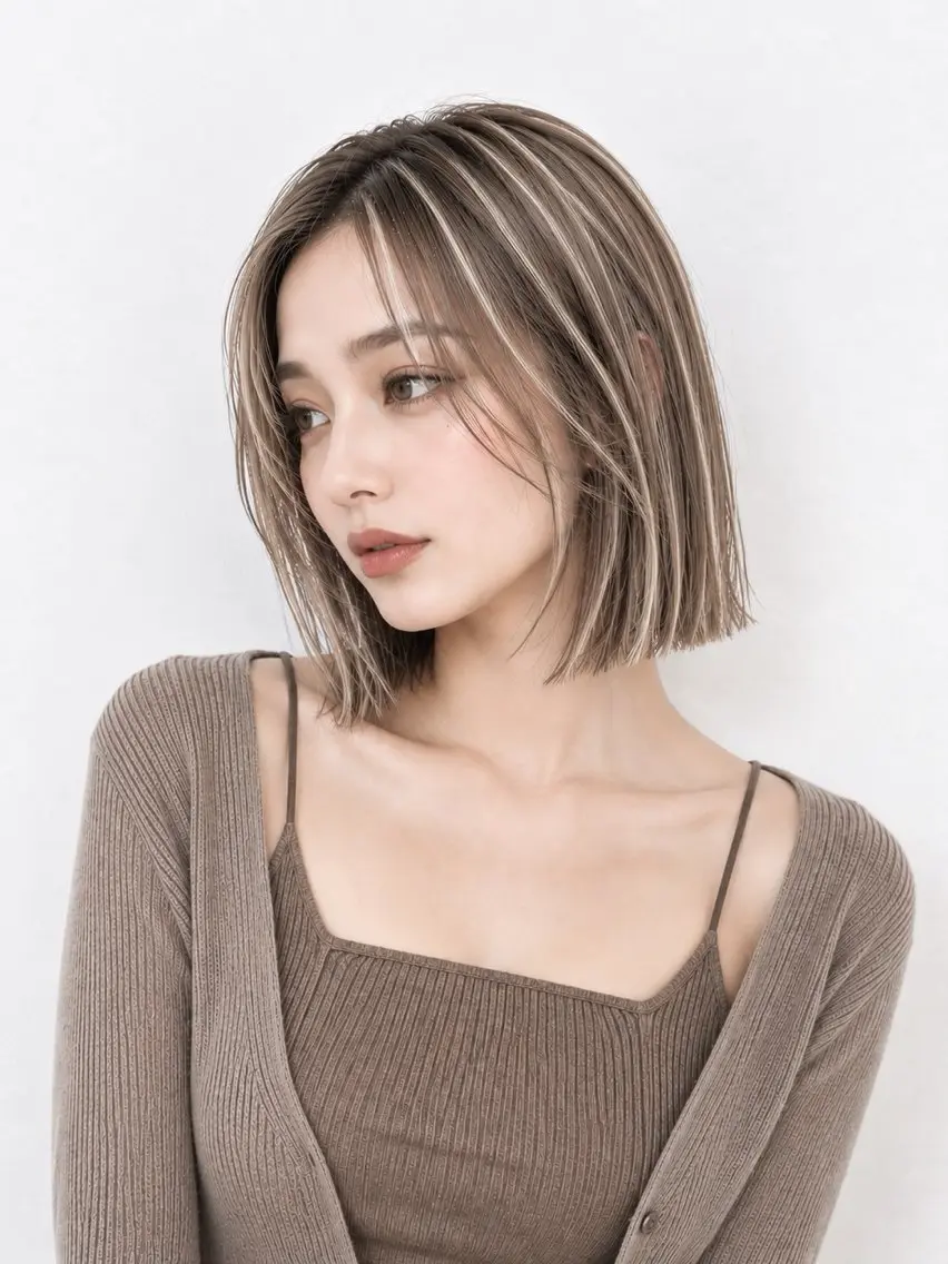 ショート カラー 透明感カラー レイヤーカット ヘアカラー トリートメント 𝐑𝐲𝐮𝐤𝐢 【店長】ALEAPのヘアスタイル