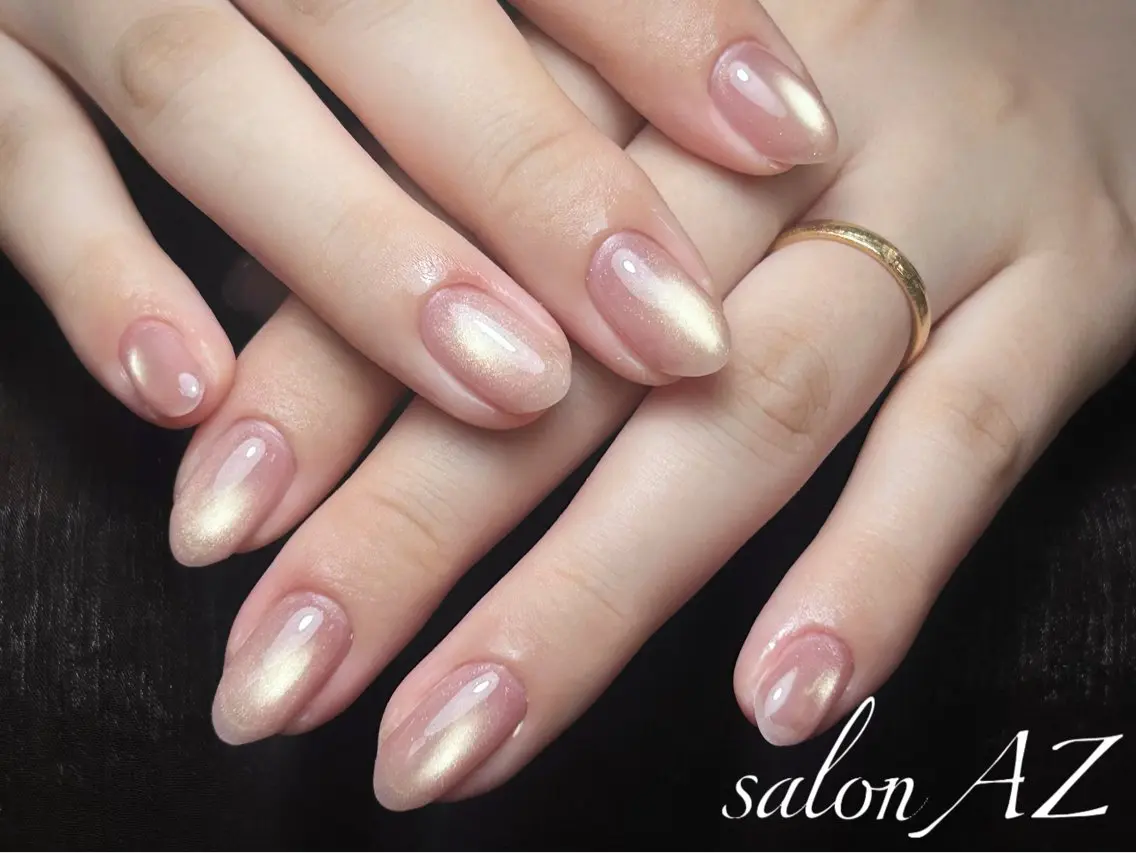 ネイル アートネイル フットネイル フレンチネイル マグネットネイル 持ち込み ハンドネイル salonAZ Miaのネイルデザイン