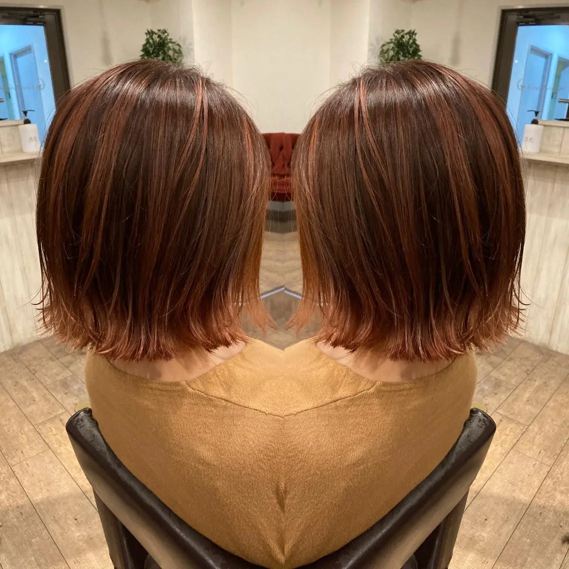 ショート カラー バレイヤージュ レイヤーカット 美髪・艶髪特化美容師 RYOJIのヘアスタイル