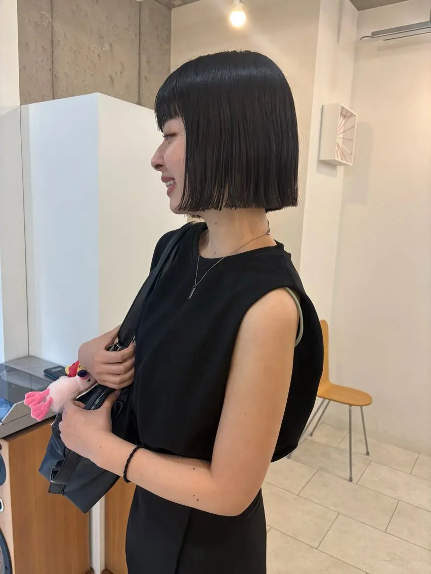 ショート パーマ カット 縮毛矯正 eri kinjoのヘアスタイル