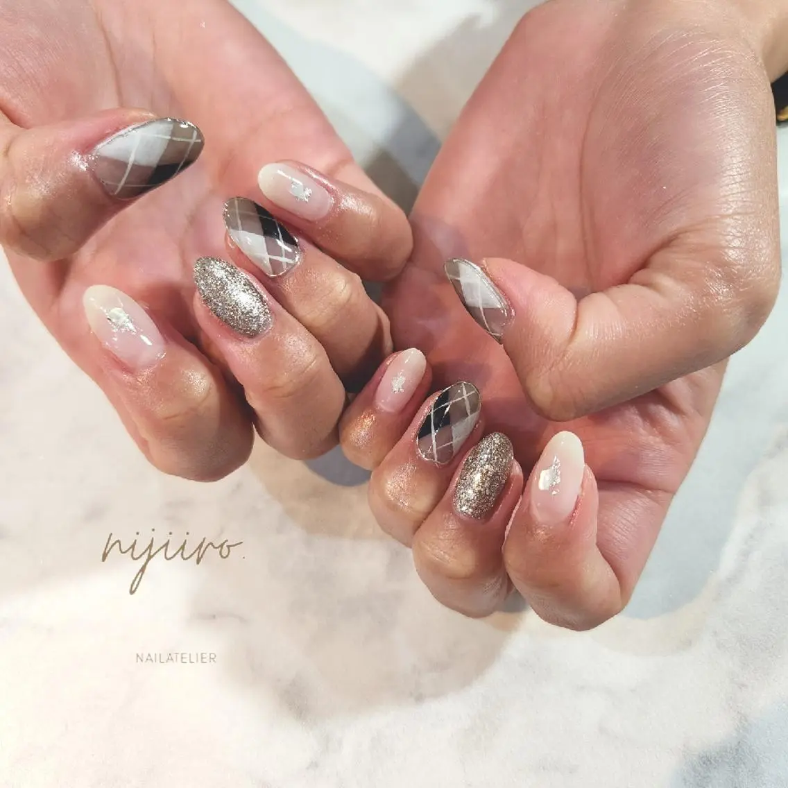 ネイル ハンドネイル nijiiro🌈 サトウのネイルデザイン