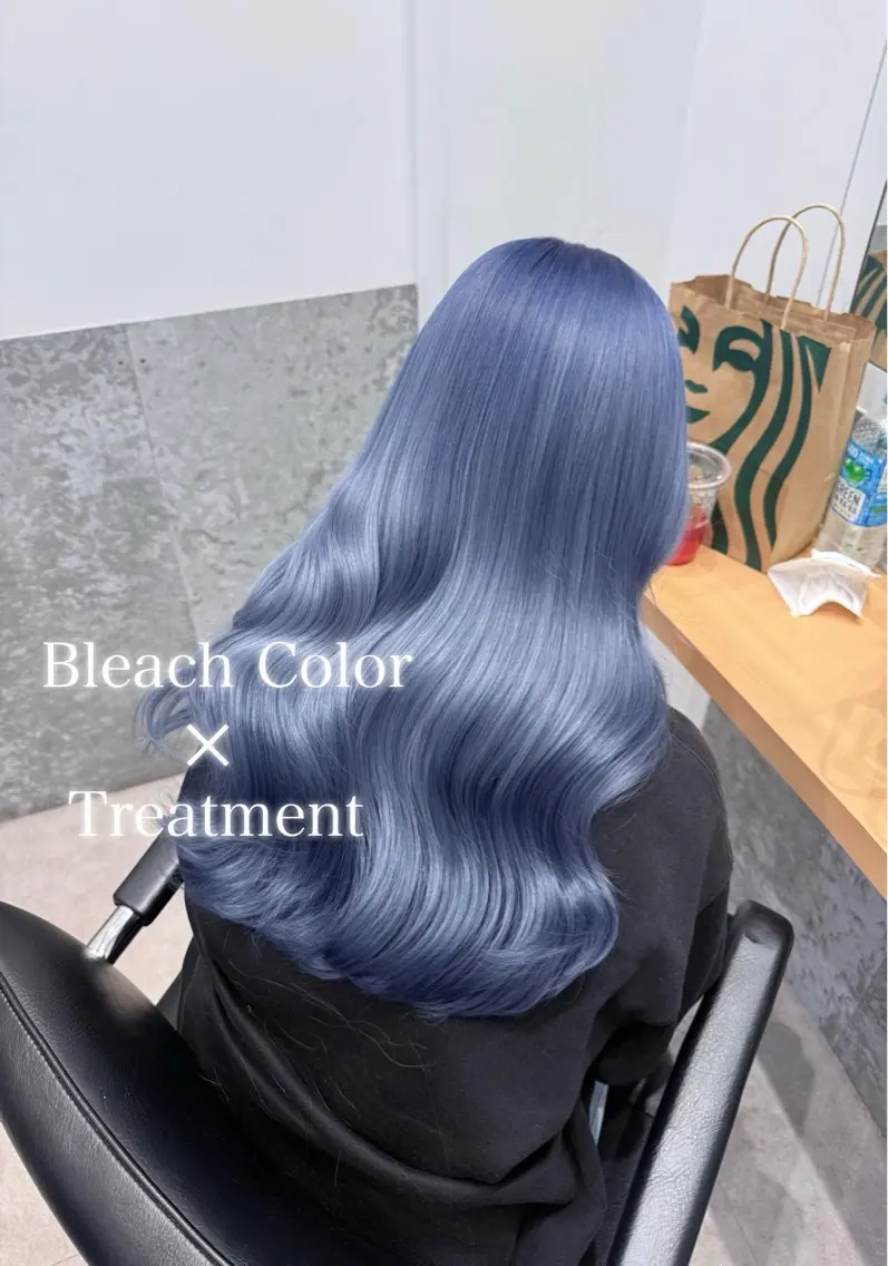 ロング カラー ハイトーンカラー カット ヘアカラー トリートメント 艶髪ハイトーン💎 Rukumoのヘアスタイル