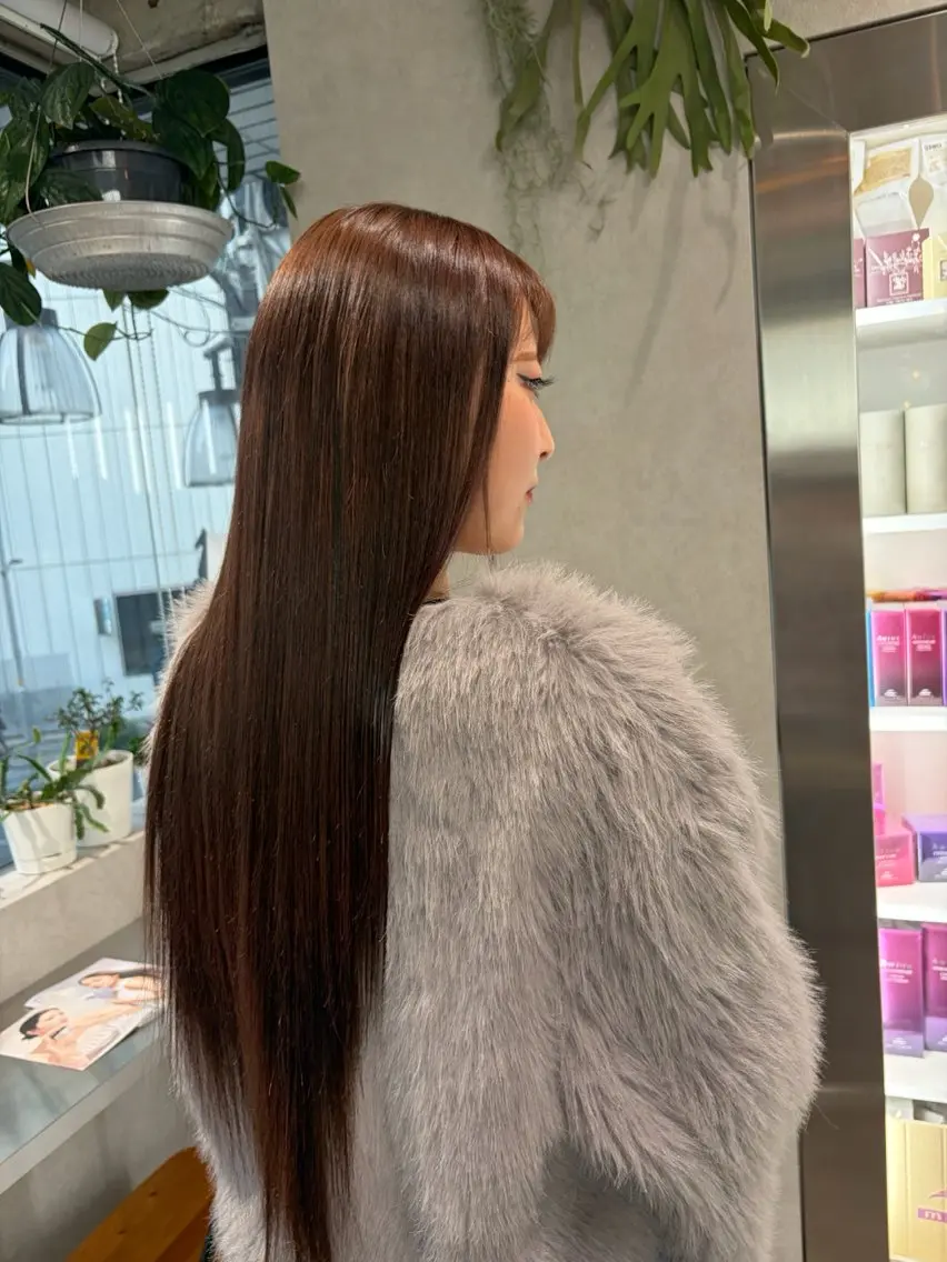 カラー ヘアカラー 透明感カラー🫧🎀 まりなのヘアスタイル