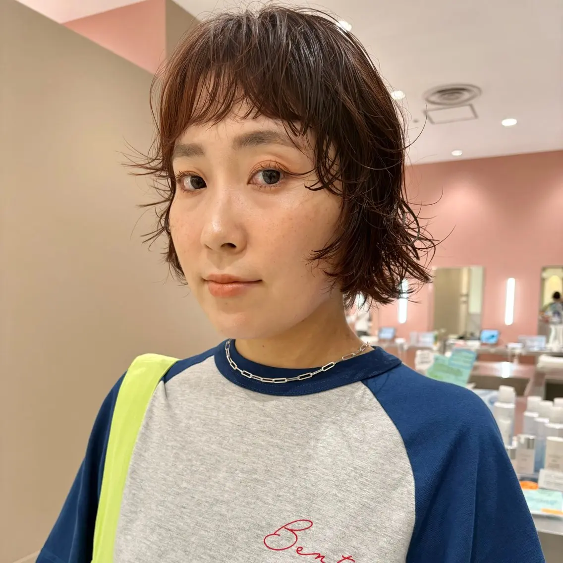 ショート カラー パーマ ボブ カット パーマ トリートメント 🌿ショート🌿 パーマ🌿淳平のヘアスタイル