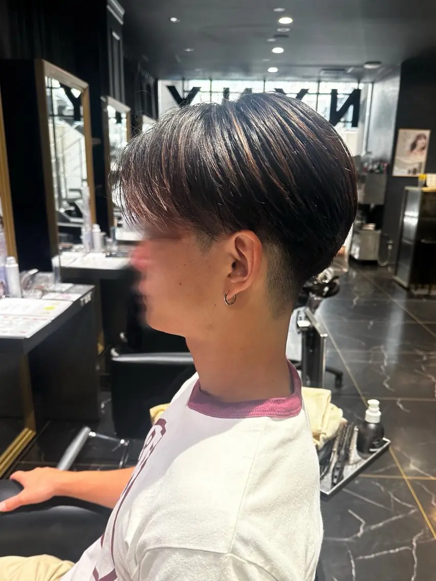 メンズ フェードカット マッシュ 刈り上げ カット 佐々木やすは/ レディースモデル募集のヘアスタイル