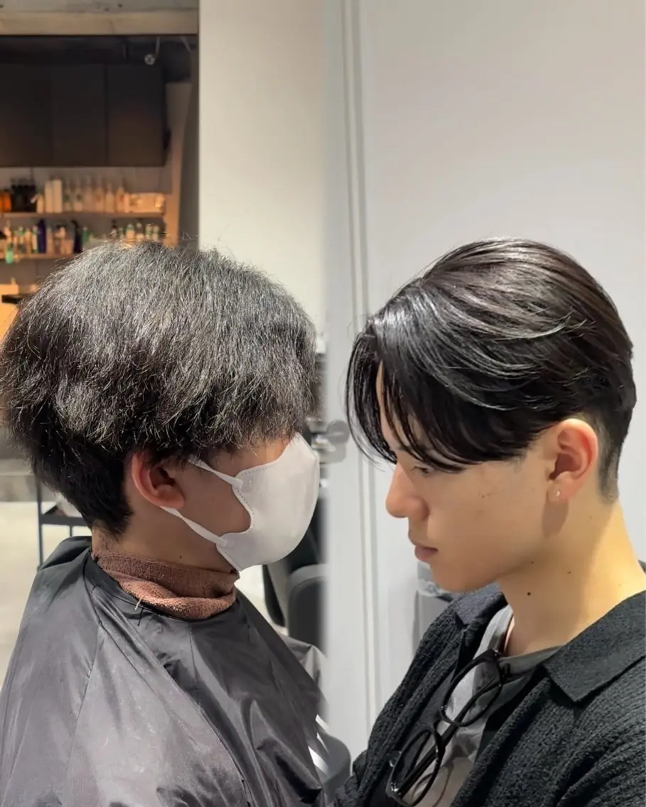 パーマ メンズ 縮毛矯正 カット 縮毛矯正 メンズ縮毛矯正 ulus高森蓮のヘアスタイル