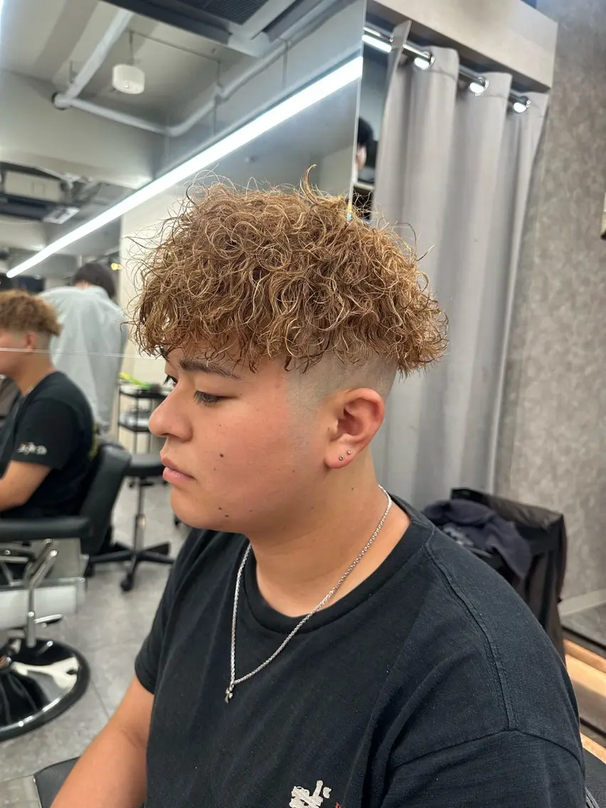 ショート パーマ メンズ メッシュパーマ支持率 ◎大宮/隼也のヘアスタイル