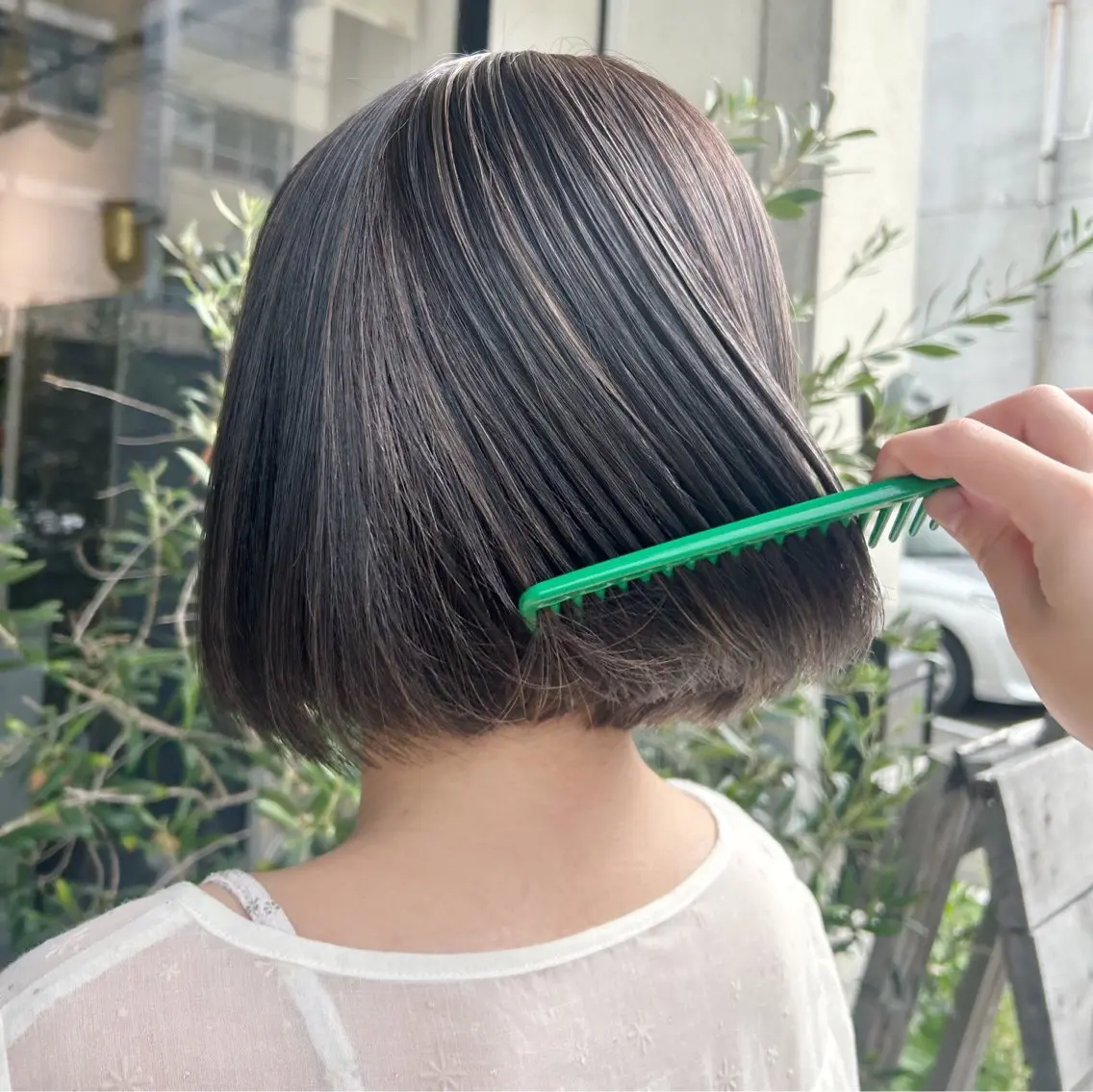 ミディアム カラー 木村 陽菜のヘアスタイル