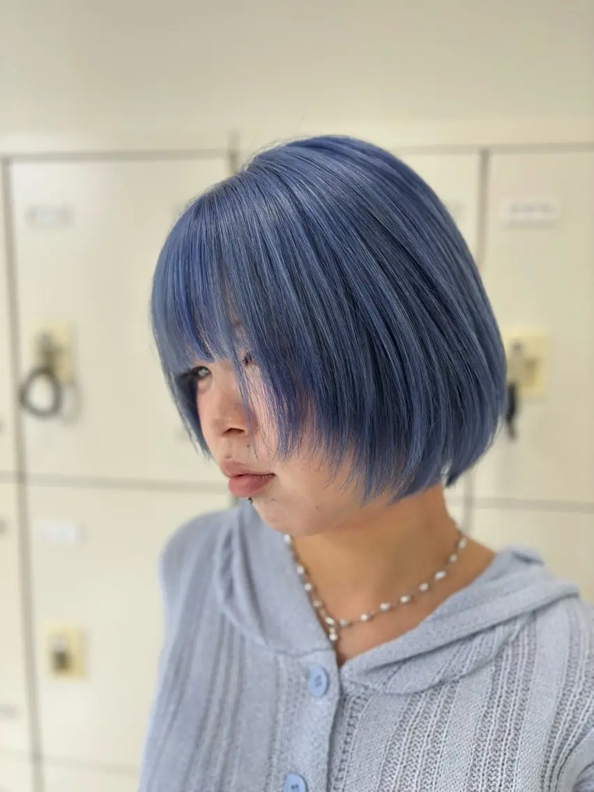 ショート カラー ヘアカラー ヘッドスパ ヘアセット 🫧韓国風透明感 ヘア🫧towaのヘアスタイル