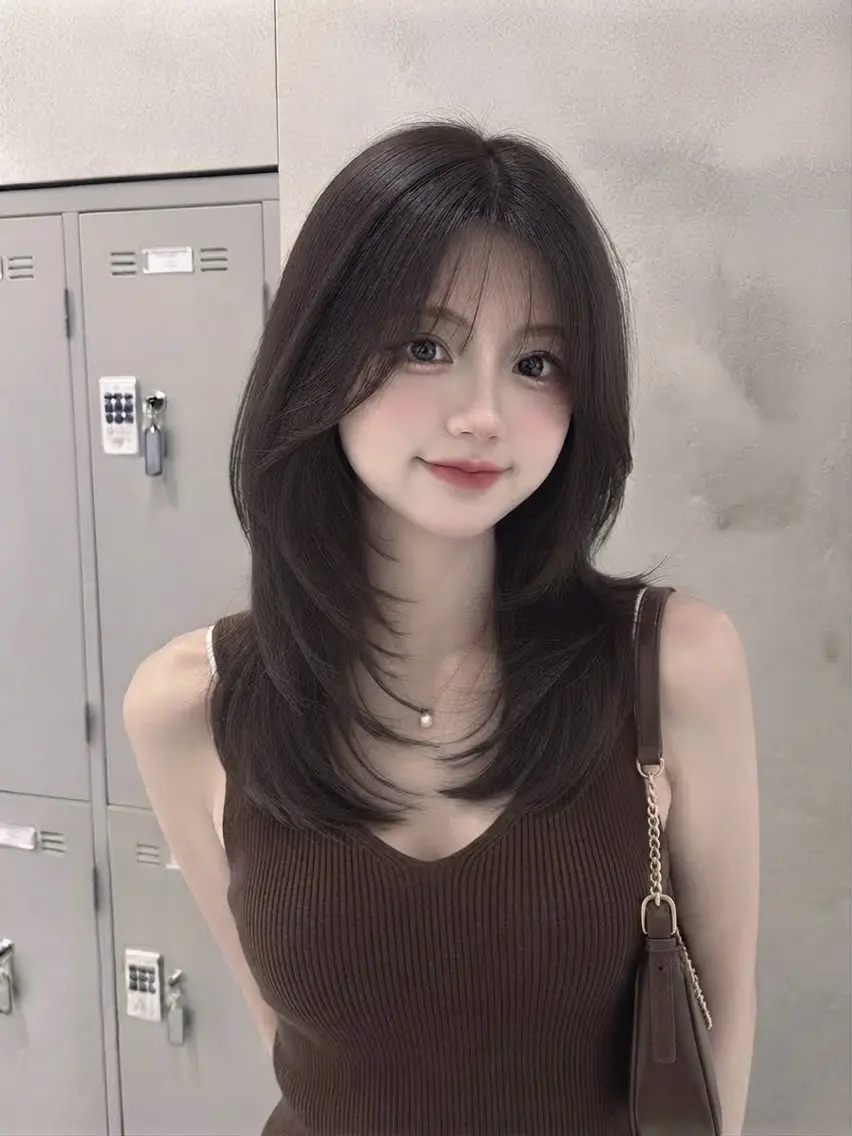 セミロング カラー カット ヘアカラー 加藤 未夢のヘアスタイル