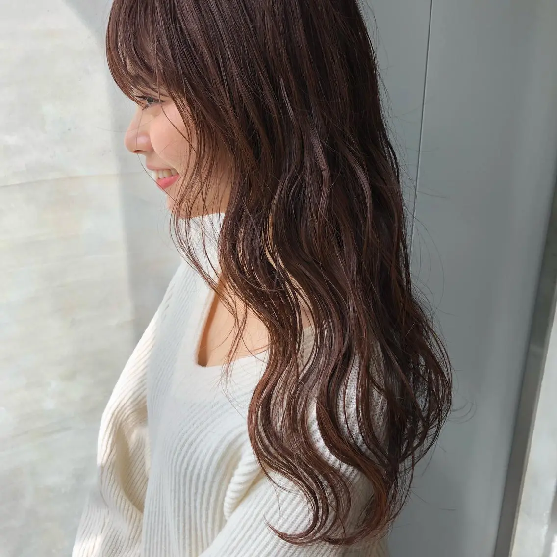 セミロング カラー ベージュカラー ピンクカラー ピンクベージュ クドウレイ fifth神南のヘアスタイル