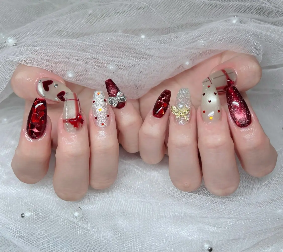 ネイル 🎀PG🩵 ネイルサロンのネイルデザイン