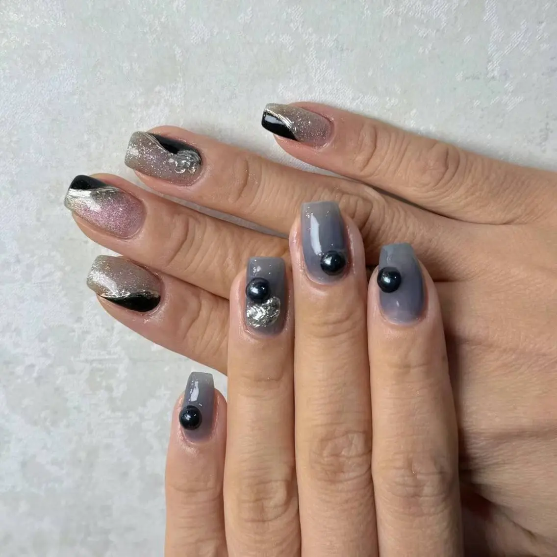 ネイル アートネイル フラワーネイル フットネイル ジェルネイル マグネットネイル babarla Nailのネイルデザイン