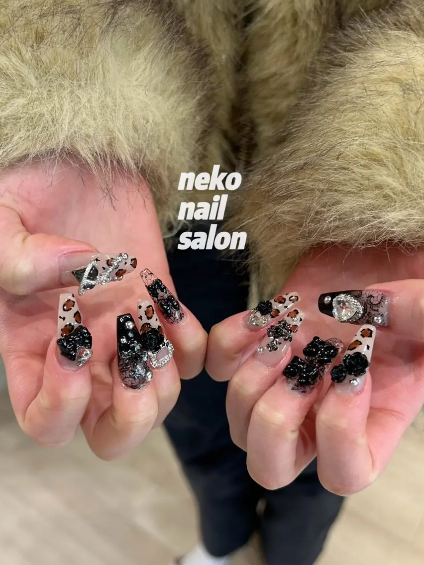 ネイル ワンホンネイル ハンドネイル neko nailのネイルデザイン
