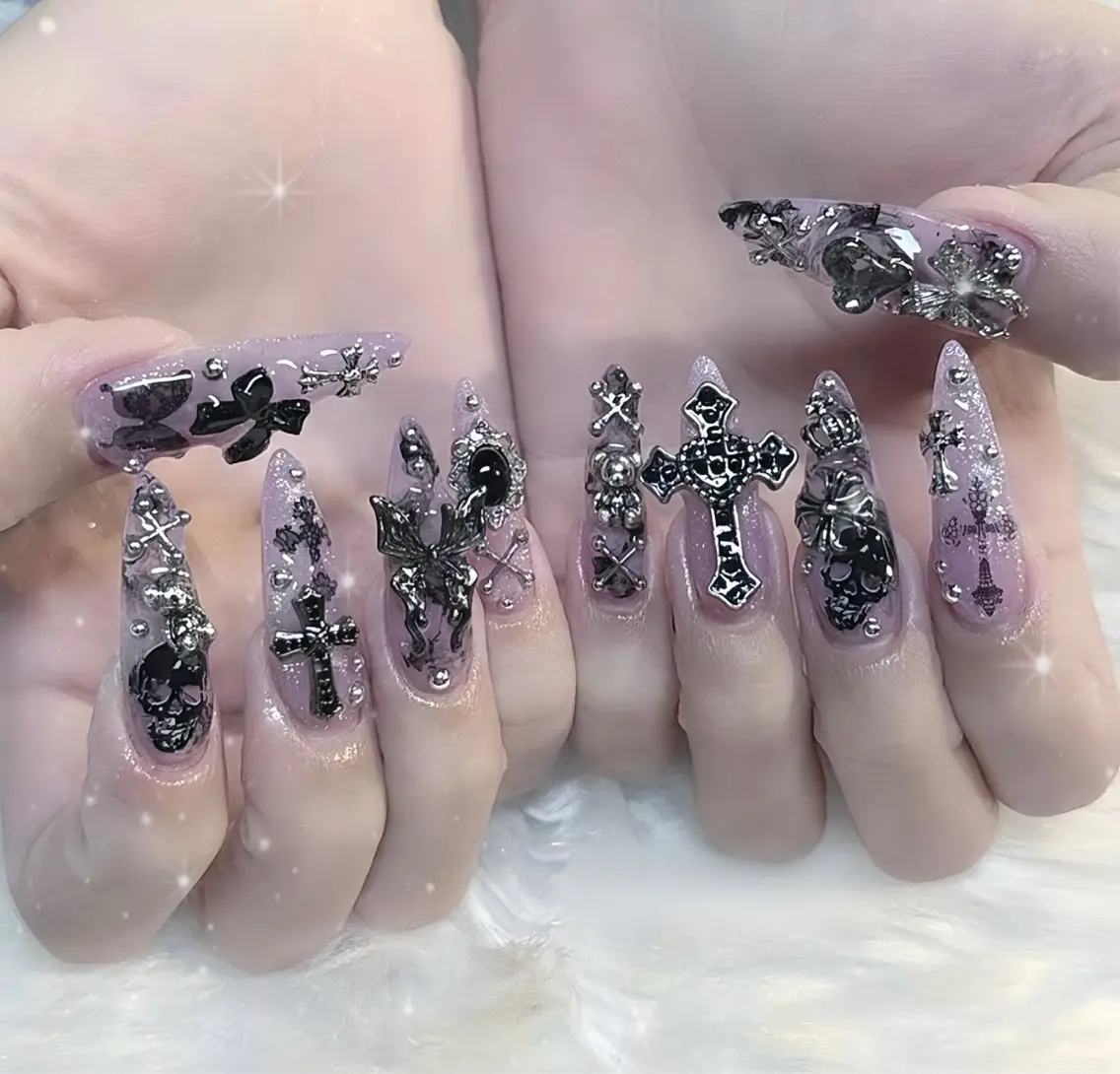 ネイル オーロラネイル ブルー フットネイル ジェルネイル 氷ネイル・うるうるネイル ハンドネイル Rin Nail 新大久保店のネイルデザイン
