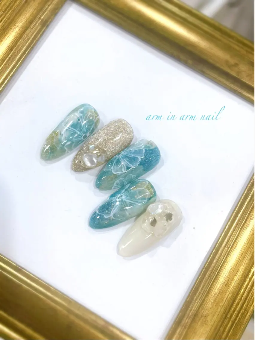 ネイル arm in arm ︎✿Yamamotoのマツエク・マツパデザイン
