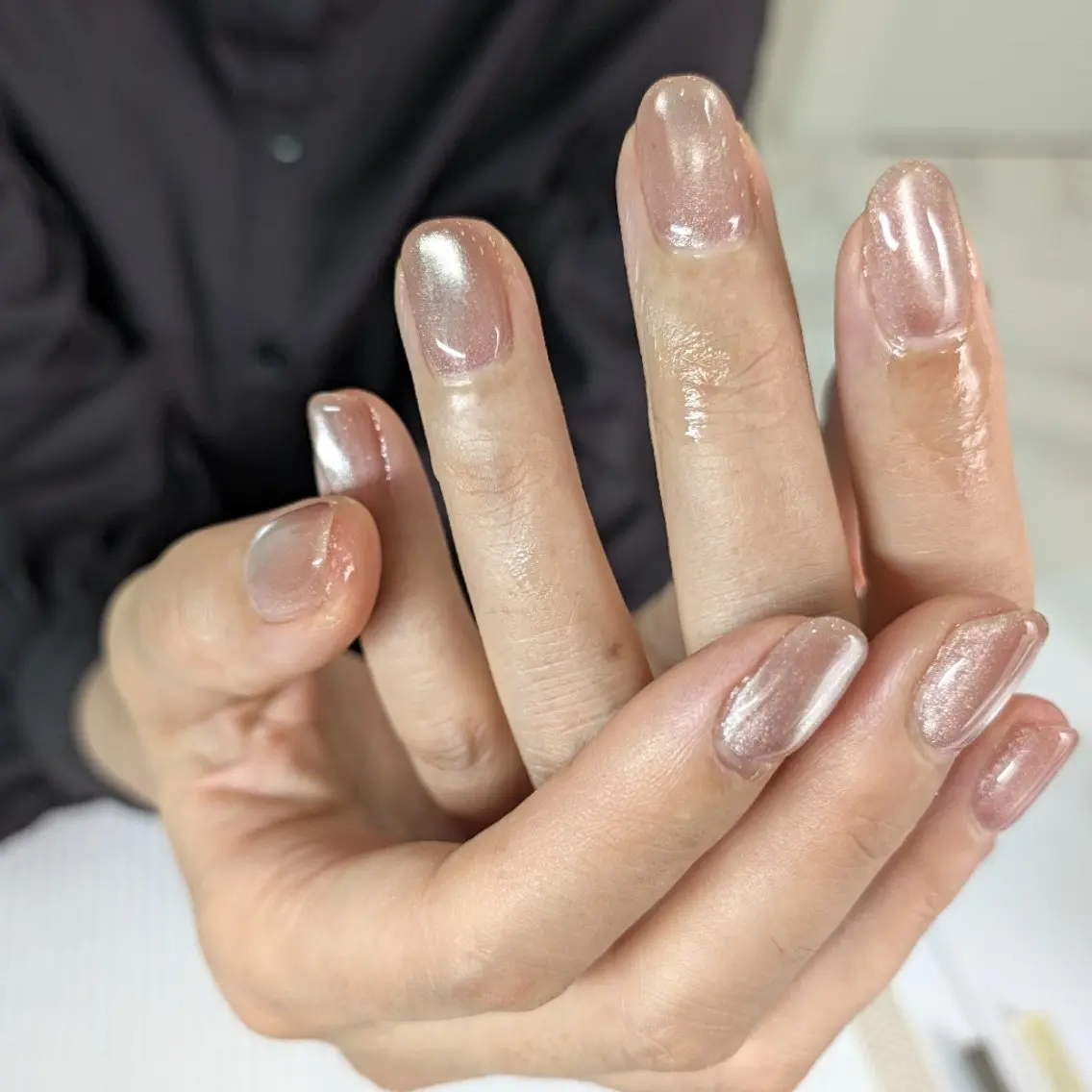 ネイル マグネットネイル マグネットワンカラー ワンカラーネイル 【WELINA】 MAYANOのネイルデザイン