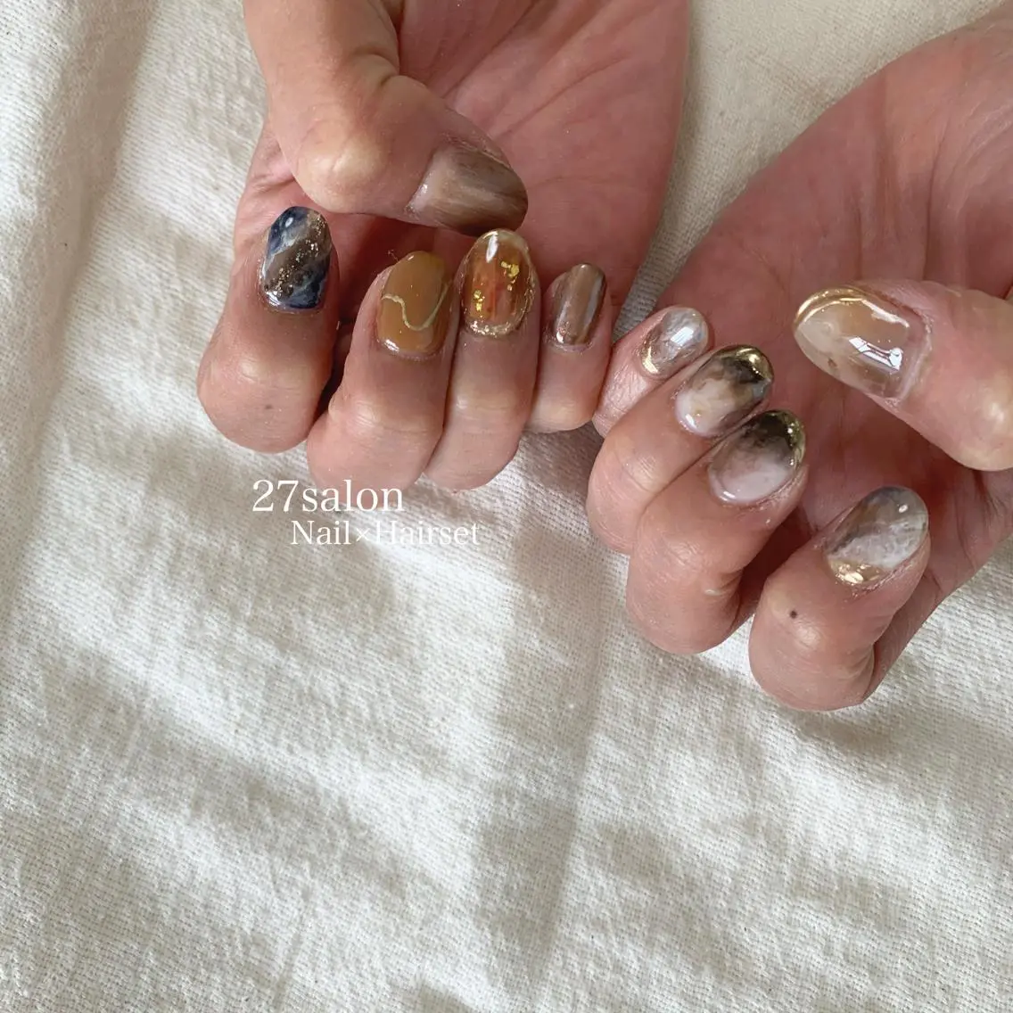 ネイル ニュアンスネイル 27salon yuinaのネイルデザイン