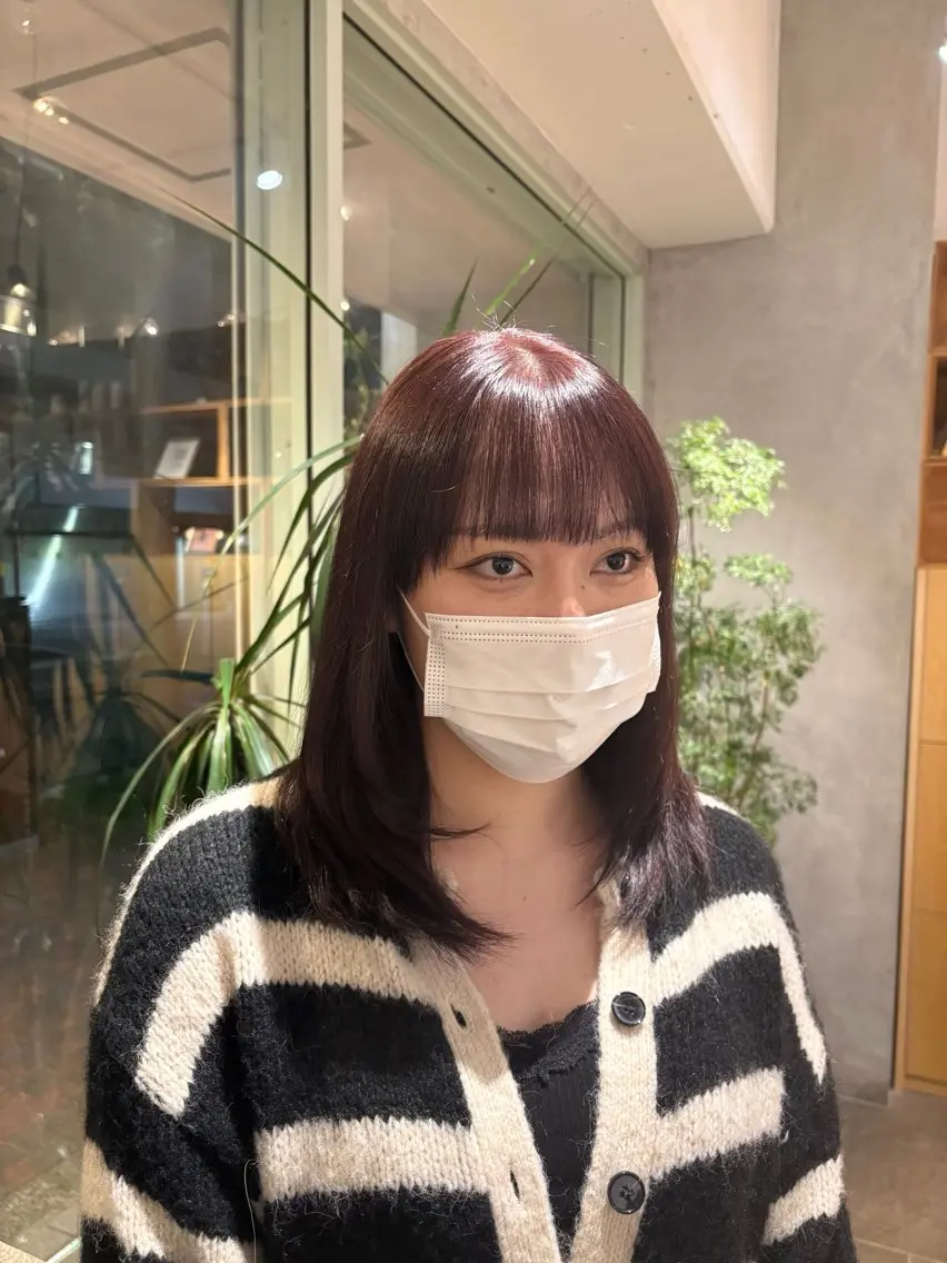 カラー ダブルカラー ラベンダーカラー ピンクカラー ピンクラベンダー ヘアカラー 🪐natural color🌼チサのヘアスタイル