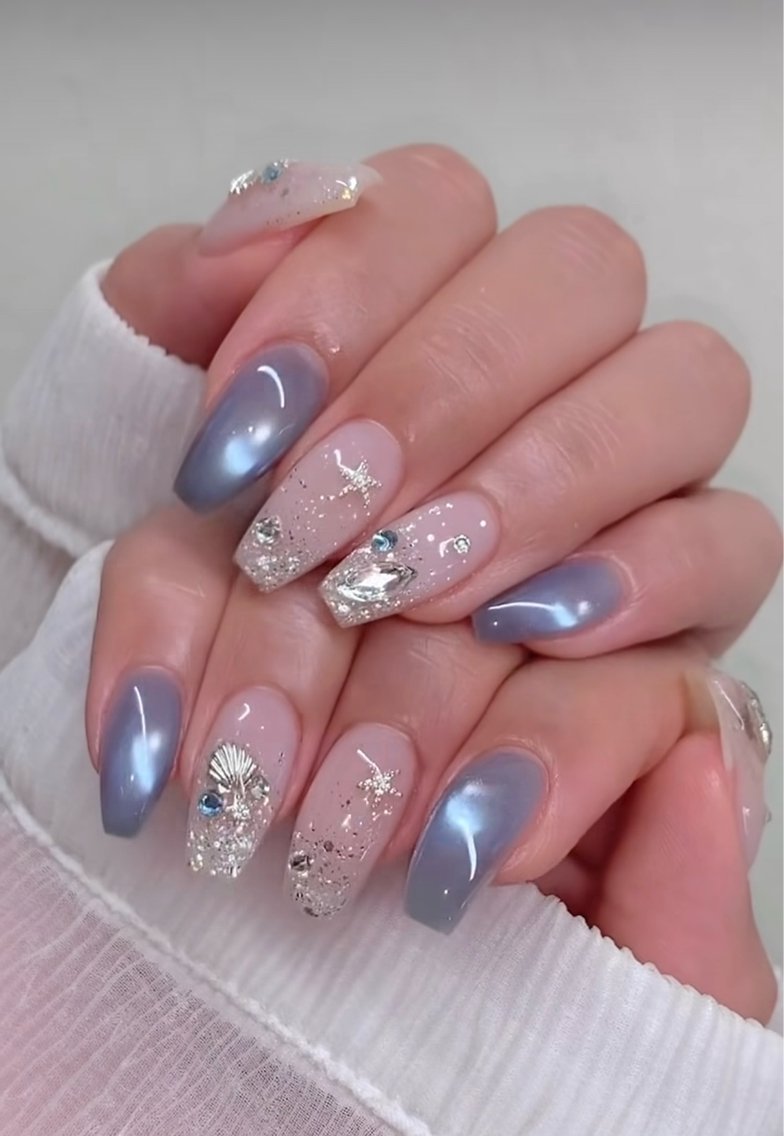 ネイル キラキラネイル 韓国ネイル マグネットネイル 持ち込み ネイルチップ ハンドネイル MONE PINK  NAILのネイルデザイン