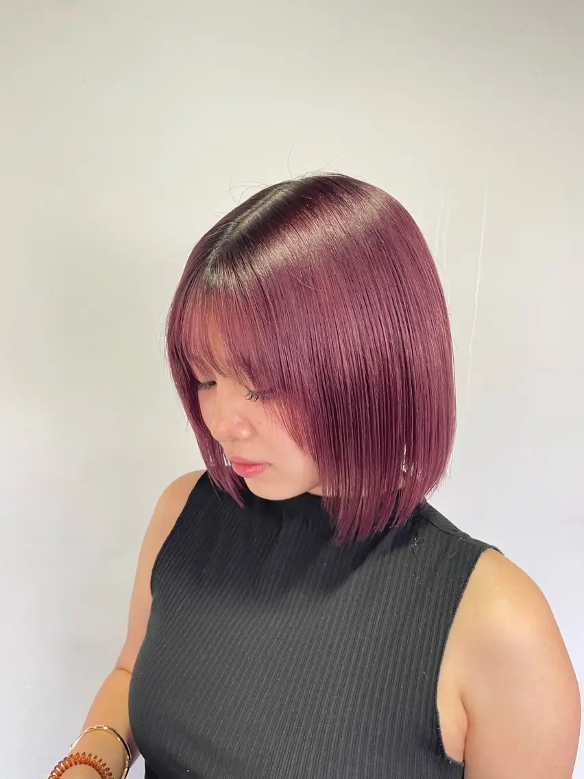 ミディアム カラー 💎艶髪ハイトーン yuukiのヘアスタイル