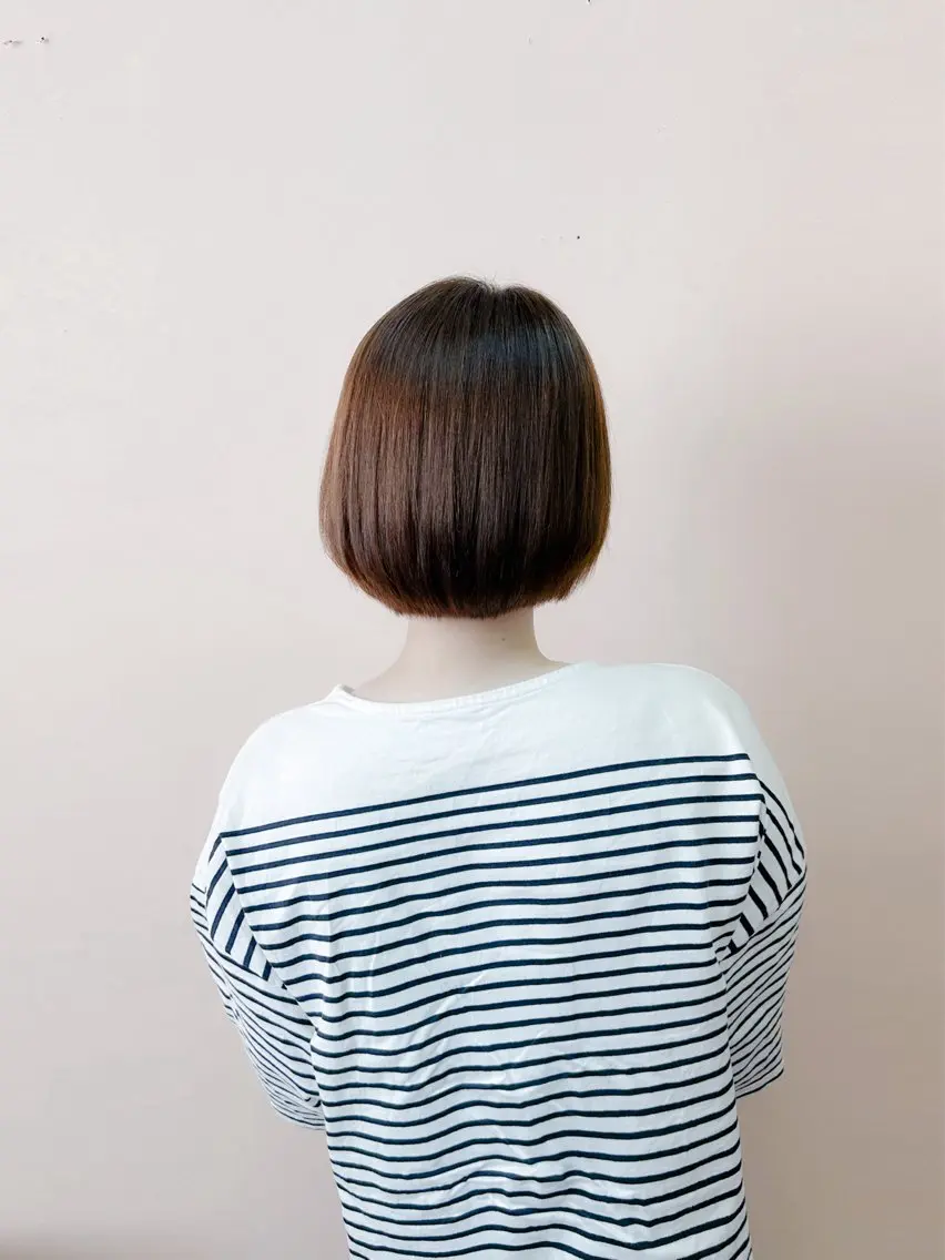 ショート ショートヘア 縮毛矯正 トリートメント 甲斐綾香 /髪質改善/縮毛矯正のヘアスタイル