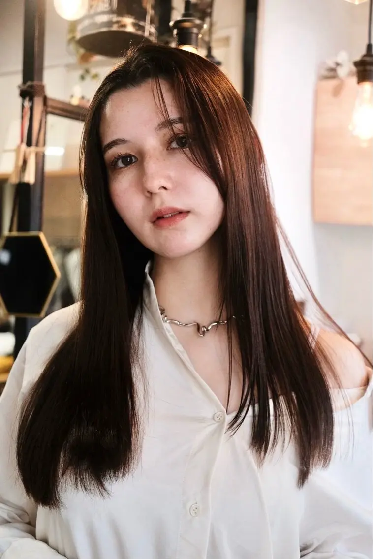 sinsで叶える、柔らかな酸性縮毛矯正⋆*「sins髪質改善ストレート」の写真