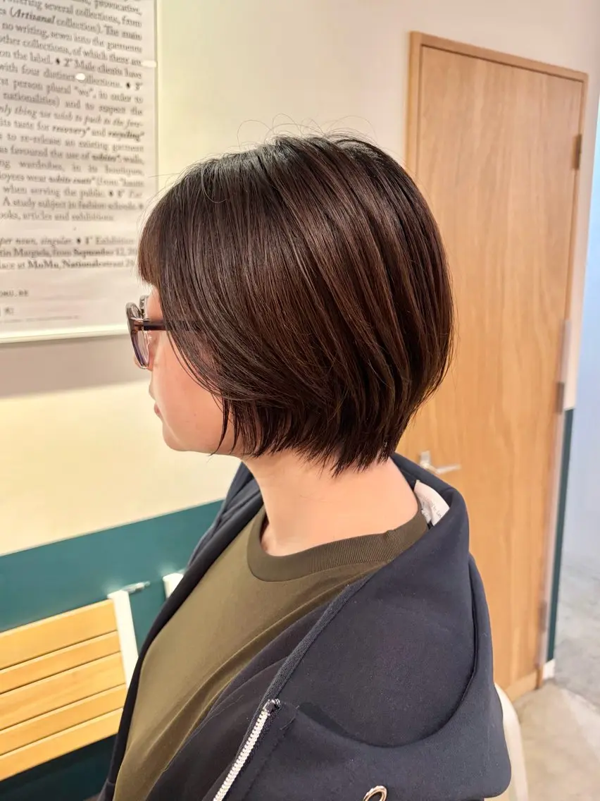 ショート 丸みショート ショートヘア hair brace 智之のヘアスタイル
