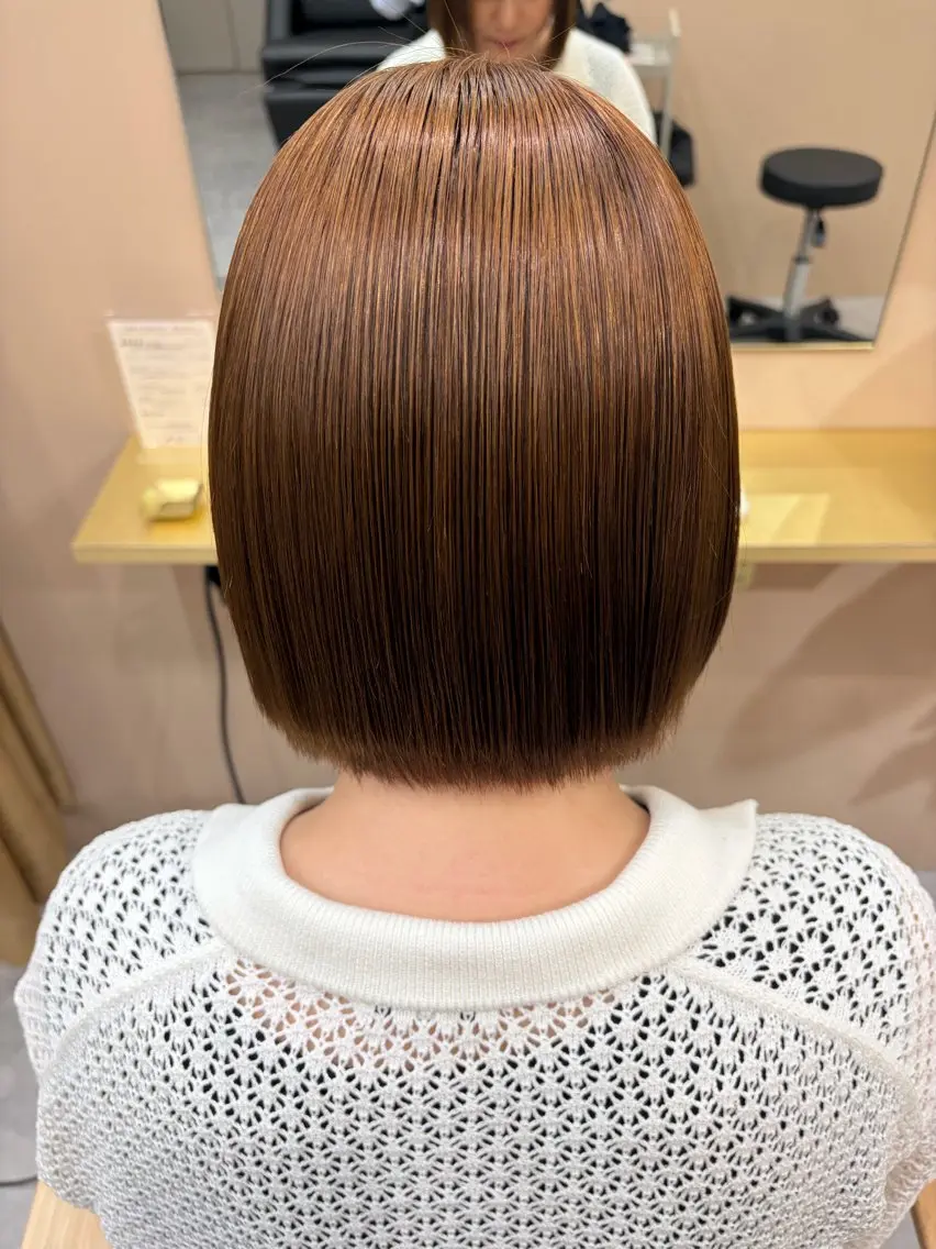 ミディアム 縮毛矯正 [lani ] konatsuのヘアスタイル