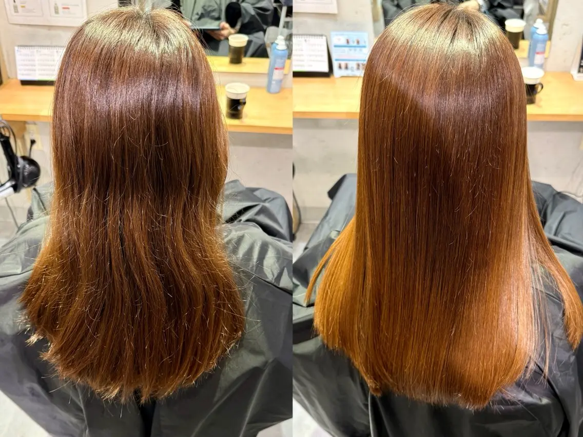 ロング カット 縮毛矯正 トリートメント ✨シルクストレート✨ 美髪髪質改善Yukiのヘアスタイル