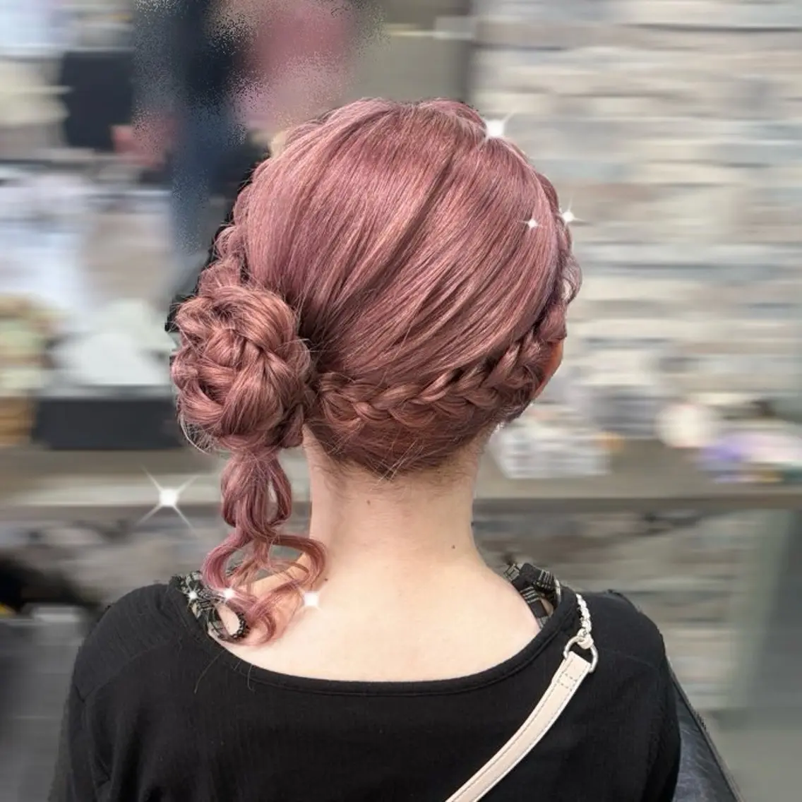 ヘアアレンジ OZ梅田♡ ゆはなブリーチのヘアスタイル