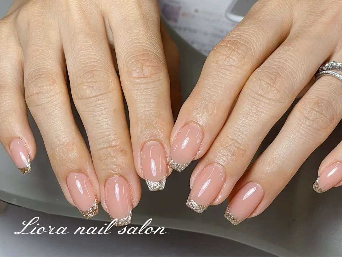 ネイル チークネイル フットネイル フレンチネイル ジェルネイル ガーリー ハンドネイル Liora nailのネイルデザイン