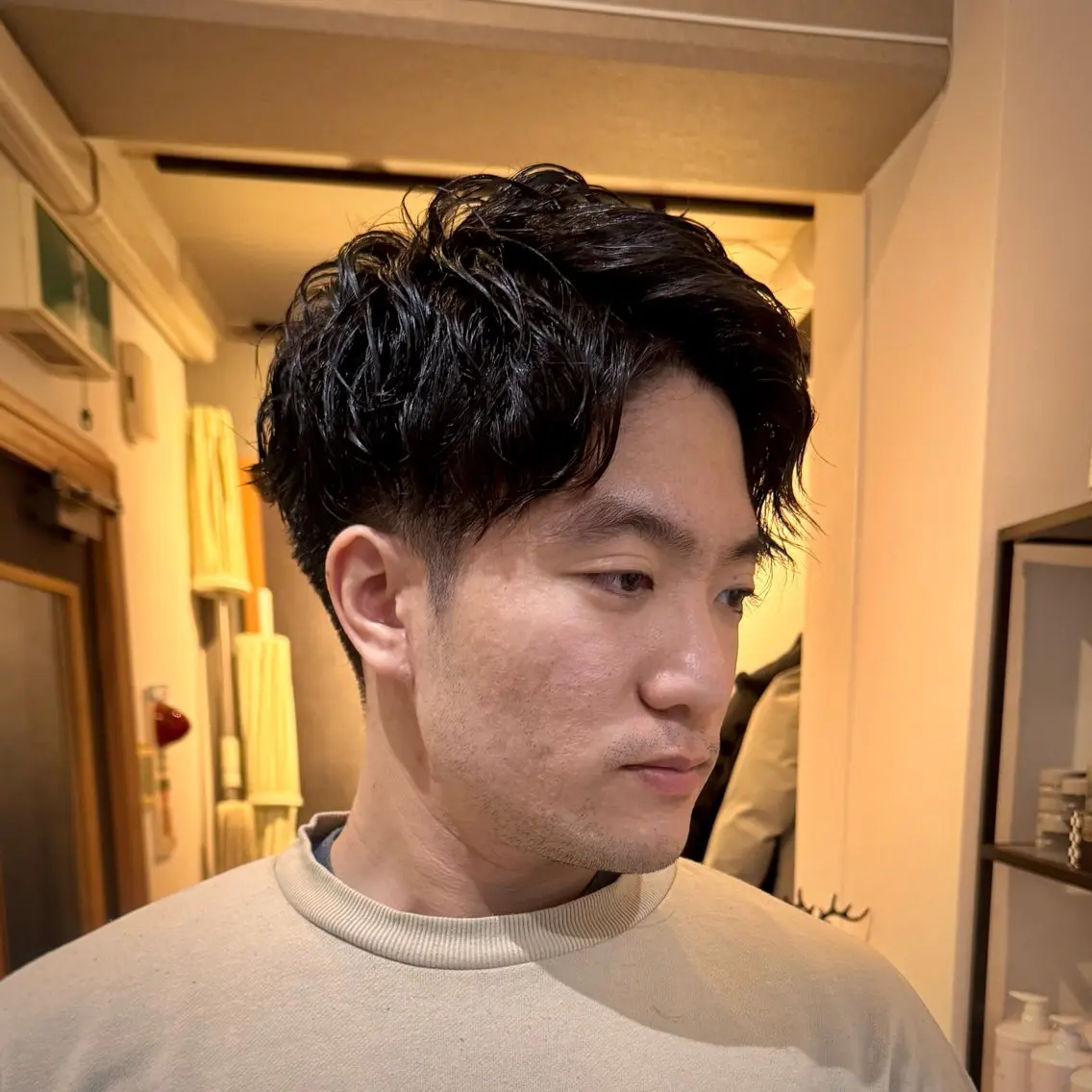 ショート パーマ メンズ メンズパーマ ツイストスパイラルパーマ スパイラルパーマ カット パーマ 立川メンズカット/ メンズパーマ💈三上のヘアスタイル