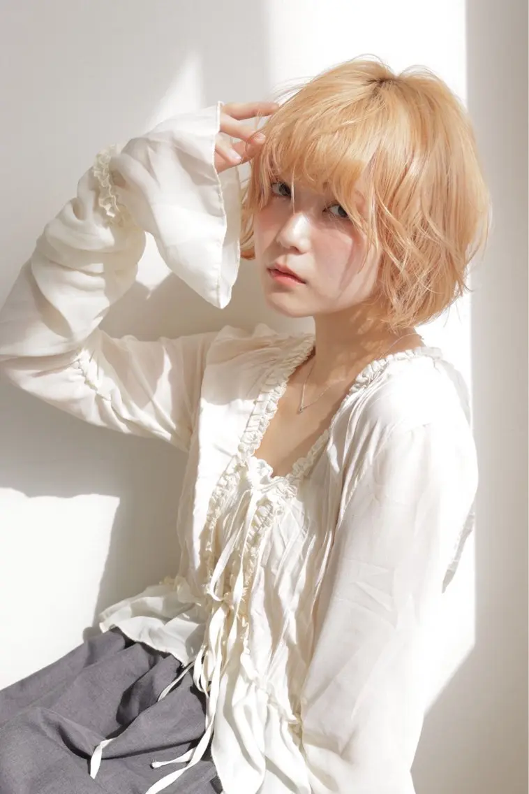 ミディアム ヘアカラー 前田 さくらのヘアスタイル
