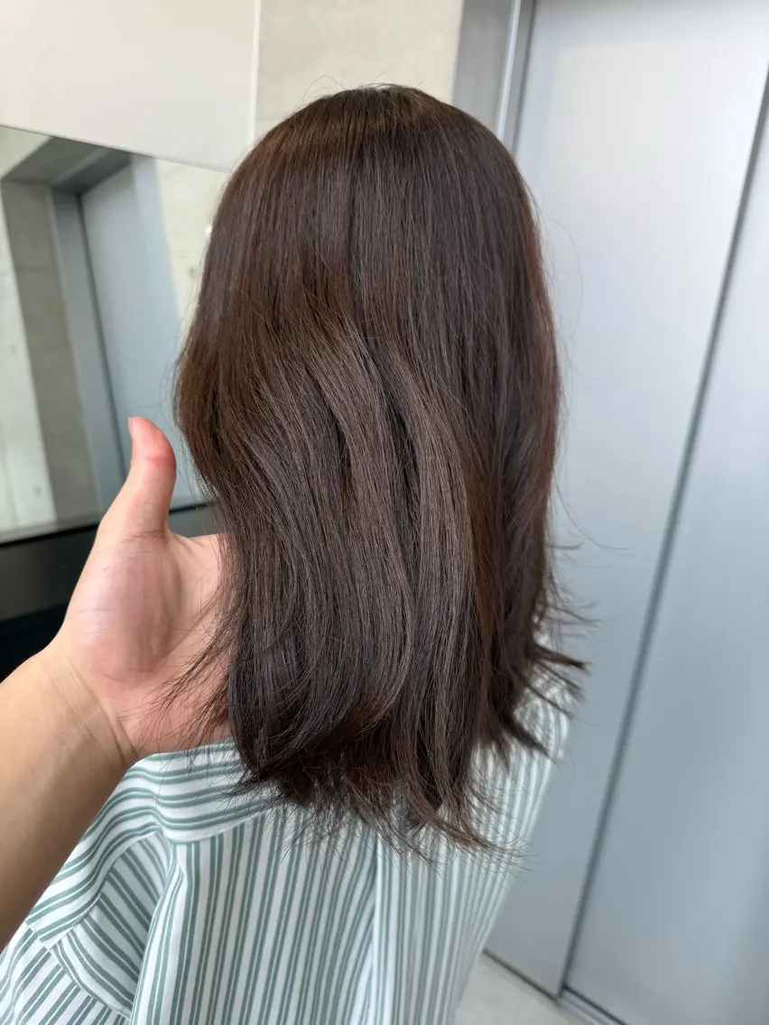 セミロング カラー カット ヘアカラー トリートメント 【銀座】艶髪/上品な カラー特化/涼のヘアスタイル