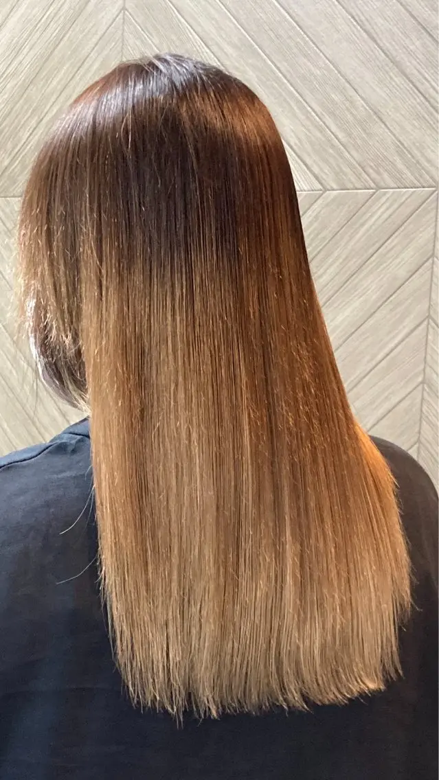 ロング パーマ カット 縮毛矯正 トリートメント 長谷川 ゆりのヘアスタイル