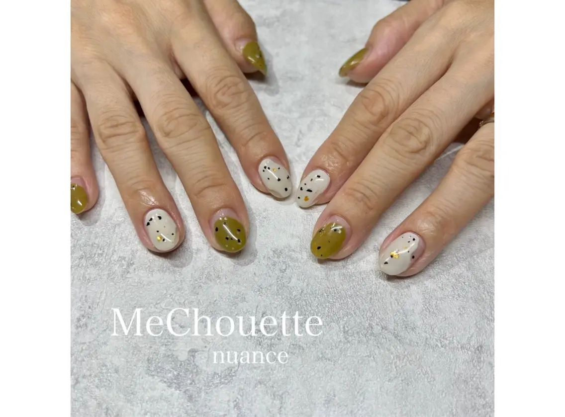 ネイル ニュアンスネイル ハンドネイル MeChouette ネイルのネイルデザイン