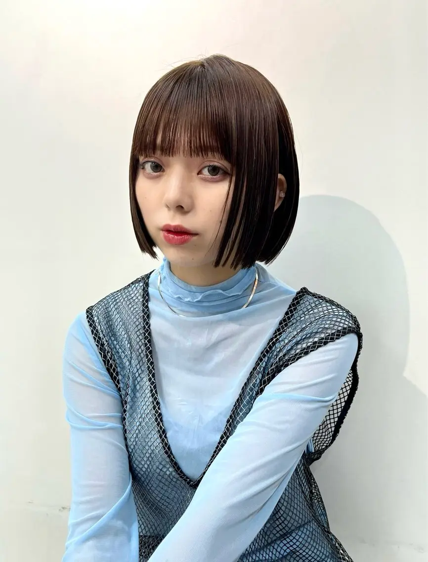 カラー ウルフ🦋顔まわり ❤︎ ͛めいのヘアスタイル