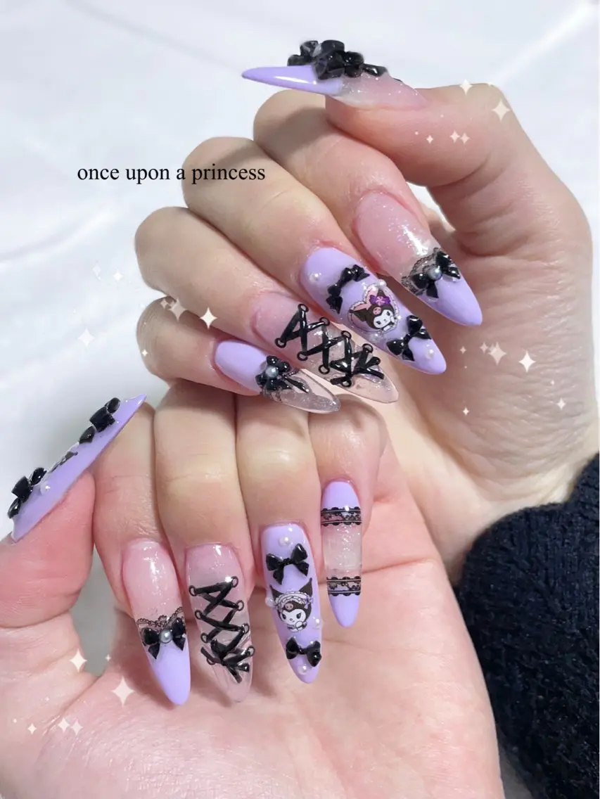 ネイル リボン ハンドネイル Once upon a princessのネイルデザイン