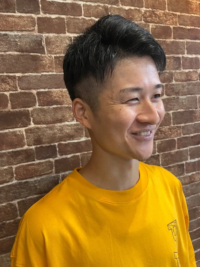 ショート カラー パーマ メンズ 久木原 ゆりのヘアスタイル