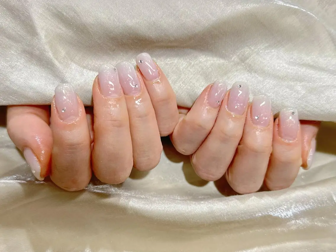 ネイル ストーンネイル Umi nail& eyelashのネイルデザイン