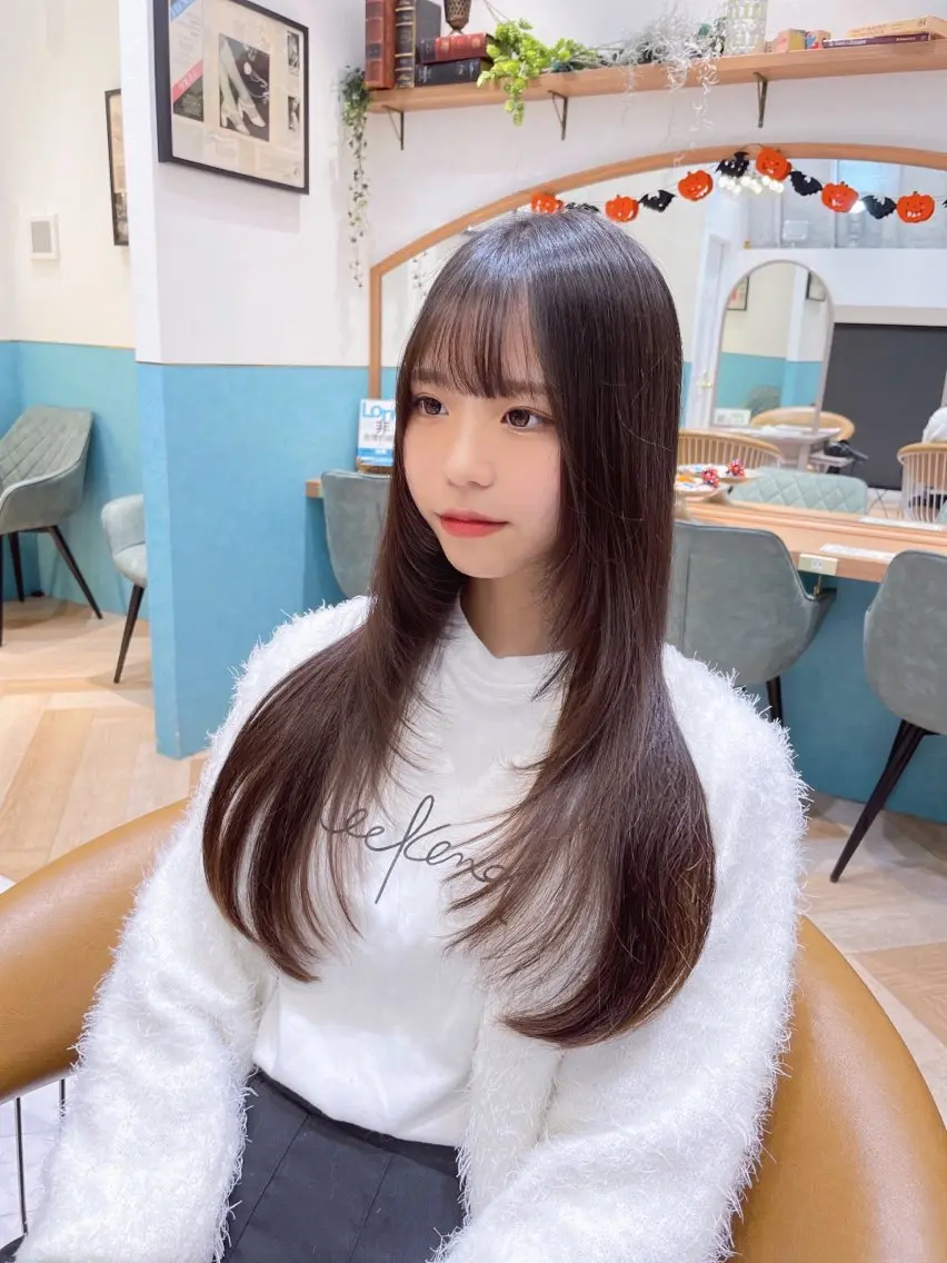 ロング 韓国風ヘア レイヤーカット 韓国/ハッシュカット /レイヤー🧸千純のヘアスタイル