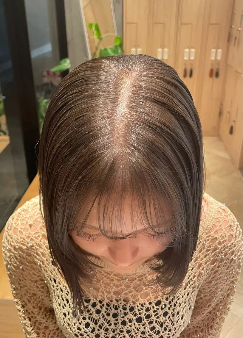 〈今だけ特別✨〉🎀前髪カット➕前髪縮毛矯正➕艶カラー🫧marbb、補修トリートメント付き♡の写真