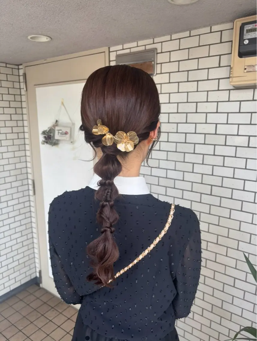 ヘアアレンジ ハーフアップ 🌺ヘアメイク SYOKA🌺のヘアスタイル