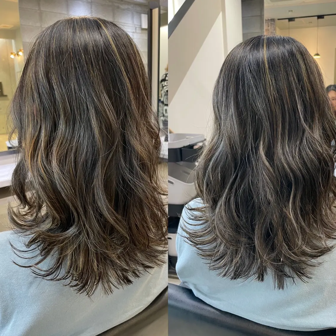 ロング カット ヘアカラー トリートメント 加藤 泰輔のヘアスタイル
