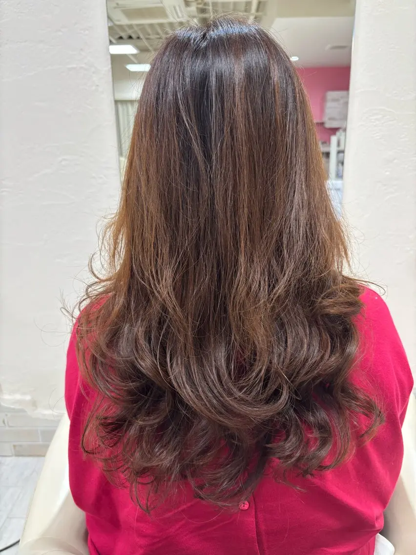 ロング パーマ 西田 敏幸のヘアスタイル