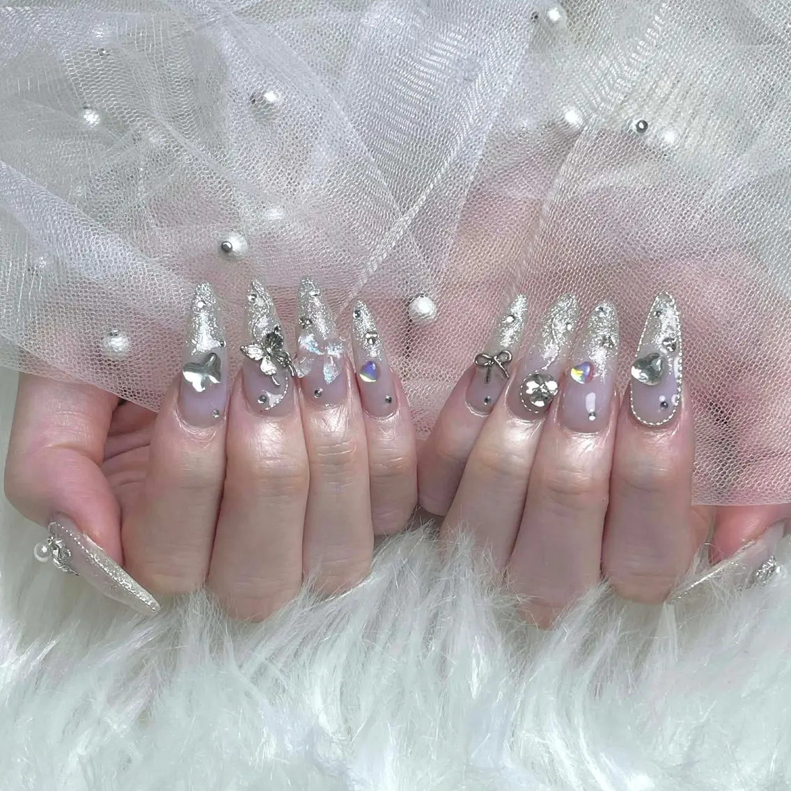 ネイル アートネイル オーロラネイル ブラウン ジェルネイル グラデーション ハンドネイル ハンドケア Nova Nailのネイルデザイン
