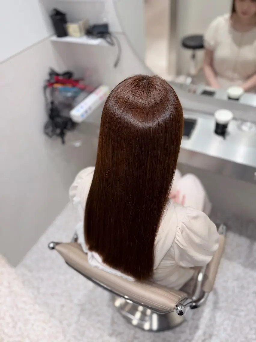 ロング カット ヘアカラー トリートメント 髪質改善/美髪矯正/ 池袋/HIBIKIのヘアスタイル