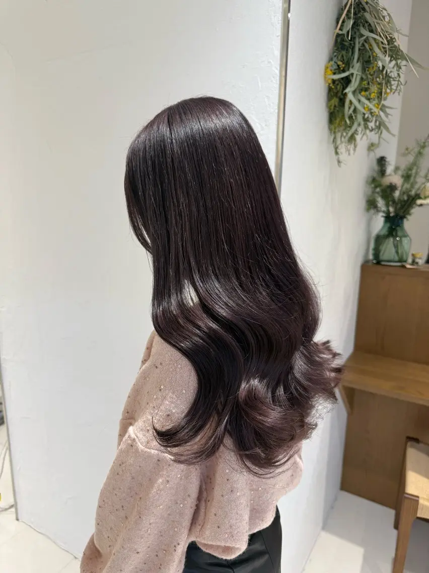 ロング カラー ヘアカラー トリートメント ラベンダーカラー/ ASAHI🦋のヘアスタイル
