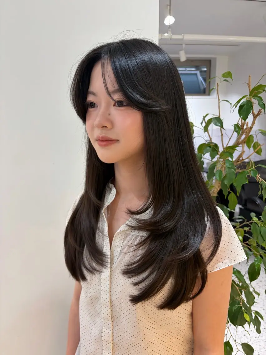 カラー カット ヘアカラー RISAKO レイヤーカット🎀のヘアスタイル
